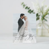 予算シンプル手書き写結婚真の感謝 (スタンド正面)