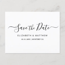 予算シンプル最小主義スクリプト日付Annoの保存 案内ポストカード