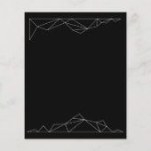 予算シンプル結婚式招待状。 (裏面)