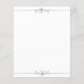 予算シンプル結婚式招待状。 (裏面)