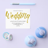 予算シンプル結婚式招待状。フライヤー チラシ (シングル)