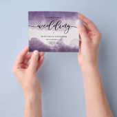 予算シンプル結婚式招待状。フライヤー チラシ (手)