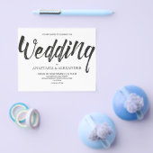 予算シンプル結婚式招待状。フライヤー チラシ (シングル)