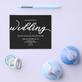 予算シンプル結婚式招待状。フライヤー チラシ (シングル)