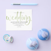 予算シンプル結婚式招待状。フライヤー チラシ (シングル)