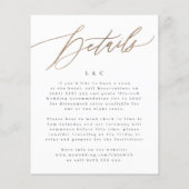 予算シンプル金ゴールド黄色の詳細の結婚背面 (裏面)