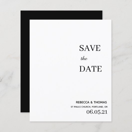 予算シンプル非エレガント写真保存日付 (正面/裏面)