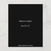 予算シンプル非エレガント写真保存日付 (裏面)