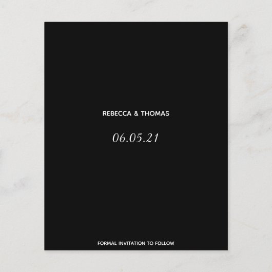 予算シンプル非エレガント写真保存日付 (裏面)