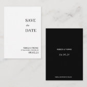 予算シンプル非エレガント写真保存日付 ノートカード (正面/裏面)