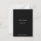 予算シンプル非エレガント写真保存日付 ノートカード (裏面)