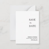 予算シンプル非エレガント写真保存日付 ノートカード (正面)