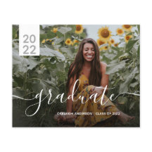 予算シンプル2写真モダン卒業発表