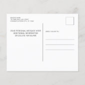 予算シン金ゴールドラインディスパッチャの廃棄招待状 (裏面)