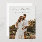 予算スエレガントクリプト写真ウェディング日付の保存 (正面/裏面)