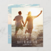 予算スエレガントクリプト写真ウェディング日付の保存 (正面/裏面)