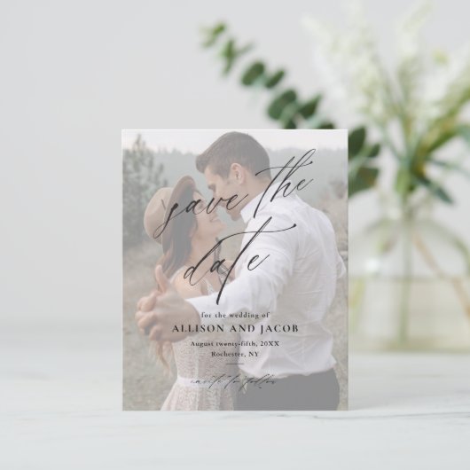 予算スエレガントクリプト写真ウェディング日付の保存 (スタンド正面)