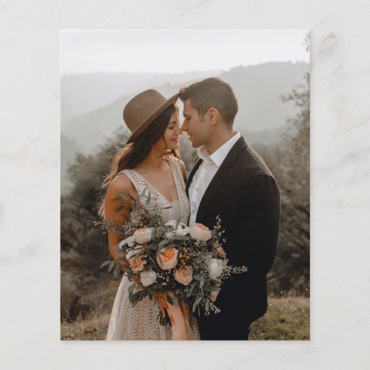 予算スエレガントクリプト写真ウェディング日付の保存 (裏面)