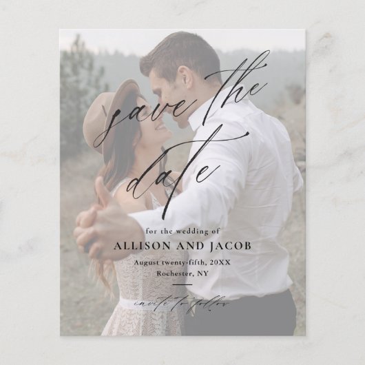 予算スエレガントクリプト写真ウェディング日付の保存 (正面)