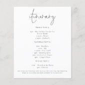 予算スクエレガントリプトバチェロレッテ週末招待状 (裏面)