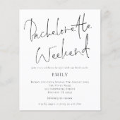 予算スクエレガントリプトバチェロレッテ週末招待状 (正面)