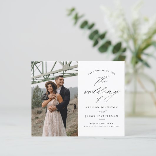 予算スクエレガントリプト写真ウェディング日付の保存 (スタンド正面)