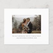 予算スクエレガントリプト写真ウェディング日付の保存 (裏面)