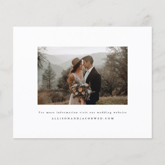 予算スクエレガントリプト写真ウェディング日付の保存 (裏面)