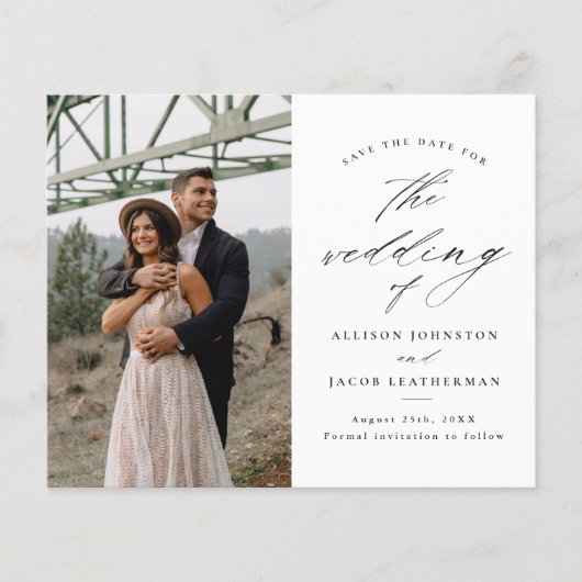 予算スクエレガントリプト写真ウェディング日付の保存 (正面)