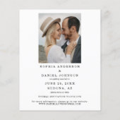 予算スクエレガントリプト結婚式の日付の保存 チラシ (裏面)