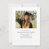 予算スクエレガントリプト2写真卒業パーティー 招待状 (裏面)