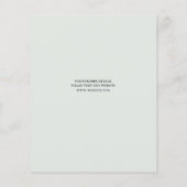 予算スクファンシーリプト結婚式の日付の保存 チラシ (裏面)