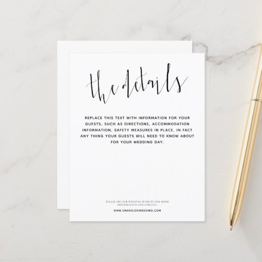 予算スクリプエレガントトの結婚詳細エンクロージャ (正面/裏面インサイチュ)