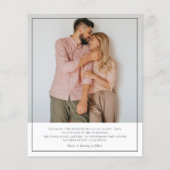 予算スクリプトのミニマル5フォトコラージュ結婚ズ (裏面)