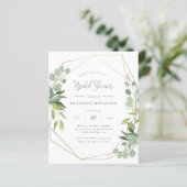 予算スクリプトの幾何学的な緑のブライダルシャワー (スタンド正面)