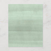 予算スクリプトの幾何学的な緑のブライダルシャワー (裏面)