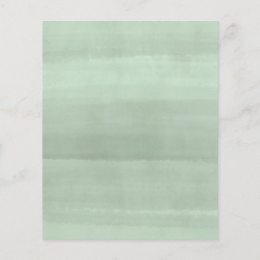 予算スクリプトの幾何学的な緑のブライダルシャワー (裏面)