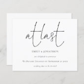 予算スクリプトの最後の婚約発表 (正面/裏面)