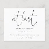 予算スクリプトの最後の婚約発表 (正面)