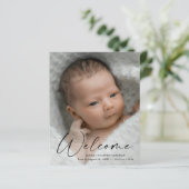 予算スクリプトようこそベビー写真ありがとう (スタンド正面)