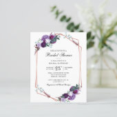 予算スクリプトパープルフローラブライダルシャワー (スタンド正面)