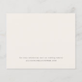 予算スクリプトフォトアイボリー結婚式招待状 (裏面)