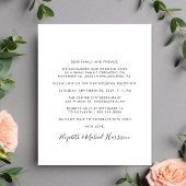 予算スクリプトフォトウェディングレセプション招待状