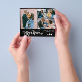 予算スクリプトフォトコラージュクリスマスホリデー チラシ (手)