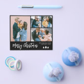 予算スクリプトフォトコラージュクリスマスホリデー チラシ (シングル)