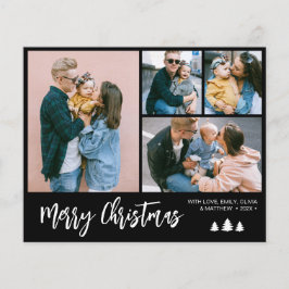 予算スクリプトフォトコラージュクリスマスホリデー チラシ