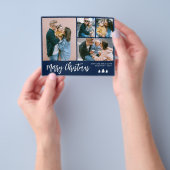 予算スクリプトフォトコラージュクリスマスホリデー チラシ (手)