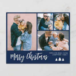 予算スクリプトフォトコラージュクリスマスホリデー チラシ