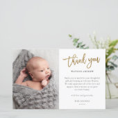予算スクリプトフォトベビーサンキューカード (スタンド正面)