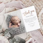 予算スクリプトフォトベビーサンキューカード